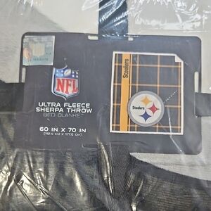 NFL Steelers Black and Gold Fleece Blanket